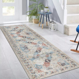 Ameha Non Slip Cashmere Coastal Runner Modern Kitchen Bedroom Lobby Rug 60 X 220 Cm - thumbnail 3