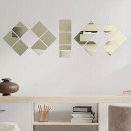 Walplus Rounded Square Removable Acrylic Mirror Art - 10Cm / 3.9In  - 30 Pcs - thumbnail 4
