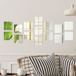 Walplus Rounded Square Removable Acrylic Mirror Art - 10Cm / 3.9In  - 30 Pcs - thumbnail 2