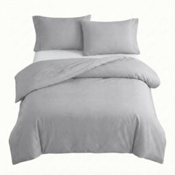 Ameha Duvet 13.5 Tog With Silver Duvet Cover & Matching Pillowcases, Breathable, Bedding Set, Double 200X200Cm - thumbnail 5