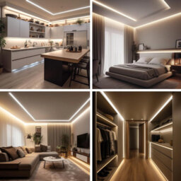 Wood Panel Co Cob Led Strip Lights Natural White 4000K 5M Dimmable, Cuttable And Flexible Includes Remote - thumbnail 6