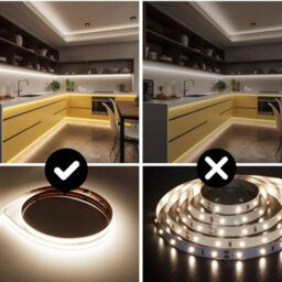Wood Panel Co Cob Led Strip Lights Natural White 4000K 5M Dimmable, Cuttable And Flexible Includes Remote - thumbnail 2