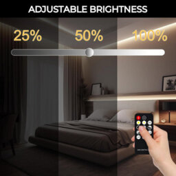 Wood Panel Co Cob Led Strip Lights Natural White 4000K 5M Dimmable, Cuttable And Flexible Includes Remote - thumbnail 3