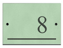 Reversed Slate Number 8 Chartwell Green 14 X 9Cm - thumbnail 1