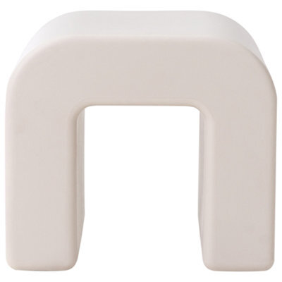 Wyld And Coco Novahome Set Of 2 Grey Side Tables, Synthetic Multifunctional Stools, No Assembly Required - image 1