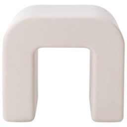 Wyld And Coco Novahome Set Of 2 Grey Side Tables, Synthetic Multifunctional Stools, No Assembly Required - thumbnail 1