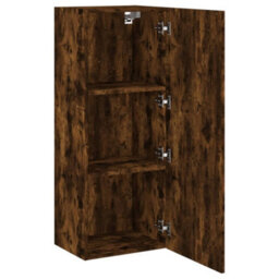 Berkfield Durable Tv Wall Cabinet Smoked Oak 40.5X30X102 Cm Engineered Wood - thumbnail 6