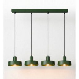 Luminosa Lighting Luminosa Velyo Bar Pendant Ceiling Light Green 4X E27 - thumbnail 2