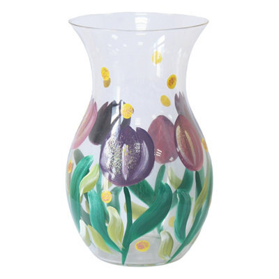 Lesser & Pavey Lynsey Johnstone Tulips Hand Painted Vase - image 1