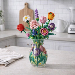 Lesser & Pavey Lynsey Johnstone Tulips Hand Painted Vase - thumbnail 3