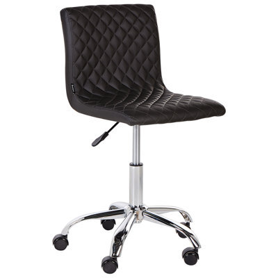 Beliani Desk Chair Orlando Faux Leather Black - image 1