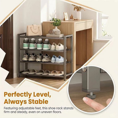 3Tier Shoe Storage Rack Organizer Stand Shelf Footwear Unit Hallway Entryway - image 1
