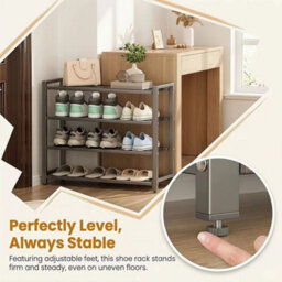 3Tier Shoe Storage Rack  Organizer Stand Shelf Footwear Unit Hallway Entryway - thumbnail 1
