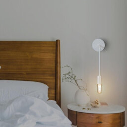 Modern White Wall Light Led Bulb Vertical Wall Sconce Metal Industrial Minimalist Wall Lamp Without Bulb - thumbnail 5