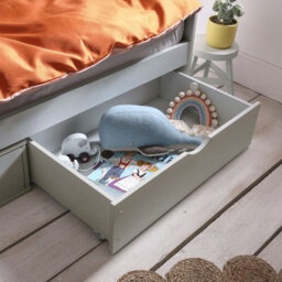 Nöa & Nani Noa & Nani Single Bed Frame With Oda Drawers In Grey Hampshire - thumbnail 6