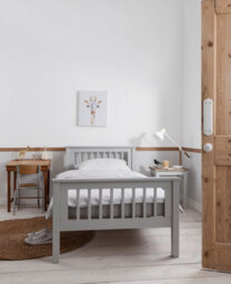 Nöa & Nani Noa & Nani Single Bed Frame With Oda Drawers In Grey Hampshire - thumbnail 3