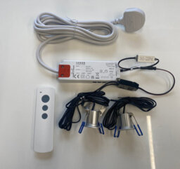 Luxor Lighting Diy Plug & Play 10 Light Media Wall Lighting Kit Controlled By Remote Dimmer A007 Warm White 3000K - thumbnail 7