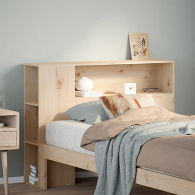 Berkfield Headboard With Storage 75 Cm Solid Wood Pine - image 1