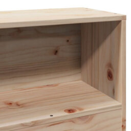 Berkfield Headboard With Storage 75 Cm Solid Wood Pine - thumbnail 8