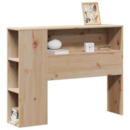 Berkfield Headboard With Storage 75 Cm Solid Wood Pine - thumbnail 2