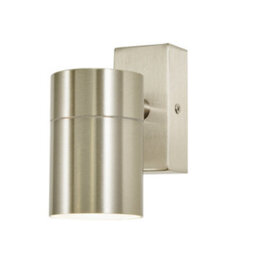 Litecraft Kenn Stainless Steel Outdoor Wall Light - thumbnail 2