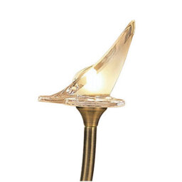 Luminosa Lighting Luminosa Lavia Table Lamp 1 Light G9, Antique Brass - thumbnail 5