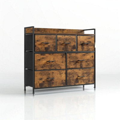 Modcraft Chest Of Drawers - Cabinet With 7 Fabric Drawers - image 1