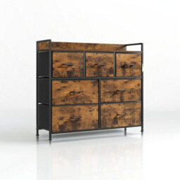Modcraft Chest Of Drawers - Cabinet With 7 Fabric Drawers - thumbnail 1