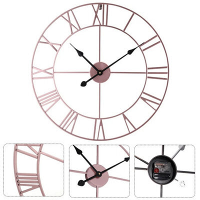 Large Outdoor Garden60Cm Big Open Face Wall Clock - image 1