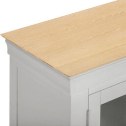 Seconique Bordeaux Large Tv Stand - Pebble Grey/oak  Fully Assembled - thumbnail 7