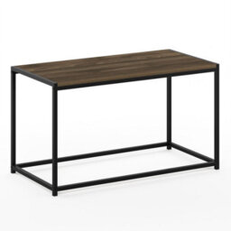 Walplus Indo L-Shaped Corner Desk With Integrated Bookshelves For Storage, Espresso/white - thumbnail 1