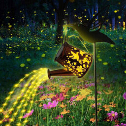 Solar Watering Can Lights, Outdoor Fairy String & Kettle Projection Light - thumbnail 5