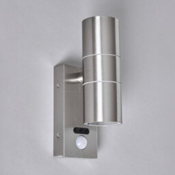 Litecraft Kenn Stainless Steel Up And Down Outdoor Wall Light With Pir Sensor - thumbnail 4