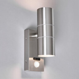 Litecraft Kenn Stainless Steel Up And Down Outdoor Wall Light With Pir Sensor - thumbnail 3