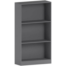 Lassic Vida Designs Cambridge Grey 3 Tier Medium Bookcase Freestanding Shelving Unit (H)1080mm (W)600mm (D)240mm - thumbnail 7