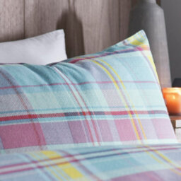 Appletree Applecross Check 100% Brushed Heavyweight Cotton Multi Duvet Cover Set - thumbnail 2
