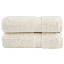 Berkfield Premium Guest Towels Solund 2 Pcs Cream 30X50 Cm 600 Gsm