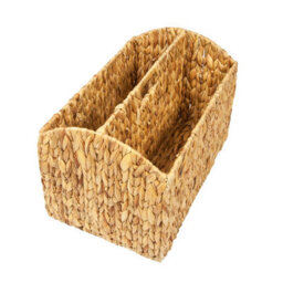 Woodluv Water Hyacinth Newspaper Magazine Holder Storage Rack - thumbnail 2