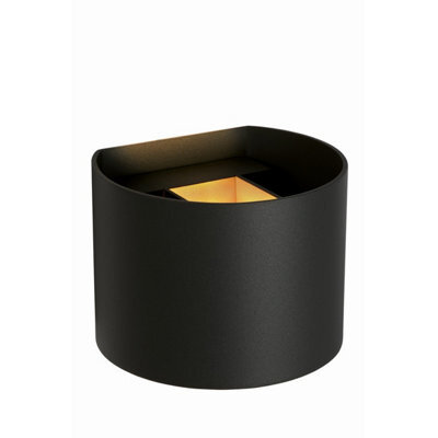Lucide Axi Modern Up Down Wall Spotlight Bathroom - Led - 2X3,5W 2700K - Ip54 - Black - image 1