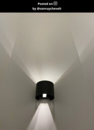 Lucide Axi Modern Up Down Wall Spotlight Bathroom - Led - 2X3,5W 2700K - Ip54 - Black - thumbnail 7