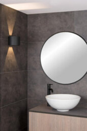 Lucide Axi Modern Up Down Wall Spotlight Bathroom - Led - 2X3,5W 2700K - Ip54 - Black - thumbnail 3