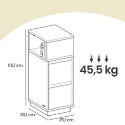 Ledrem Set Of 2 Narrow Side Tables, Slim End Table With 2 Drawers, 1 Open Compartment, For Living Room, Bedroom, Black - thumbnail 6