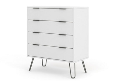 Core Products Augusta Industrial White 4 Drawer Chest Of Drawers H90.3Cm X W76.5Cm X D39.5Cm - image 1