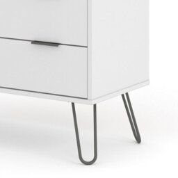 Core Products Augusta Industrial White 4 Drawer Chest Of Drawers H90.3Cm X W76.5Cm X D39.5Cm - thumbnail 9