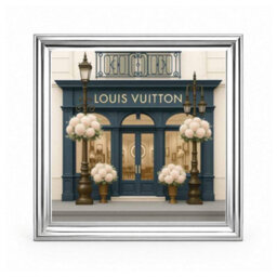 Home Luxe Interiors Lv Boutique Silver Step Frame Wall Art 40X40Cm Luxury Home Decor Piece - thumbnail 3