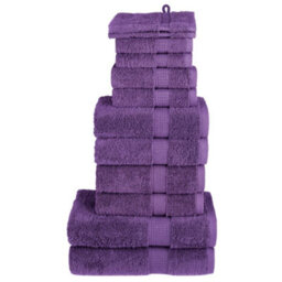 Berkfield 12 Piece Premium Towel Set Solund Purple 600 Gsm