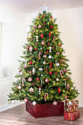 Christmas Tree World The 128Pc Red & Silver Full Heavy Coverage Bauble Set (6Ft/180Cm Trees) - thumbnail 7