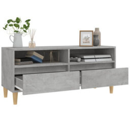Berkfield Tv Cabinet Concrete Grey 100X34.5X44.5 Cm Engineered Wood - thumbnail 5