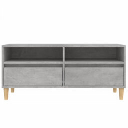 Berkfield Tv Cabinet Concrete Grey 100X34.5X44.5 Cm Engineered Wood - thumbnail 6