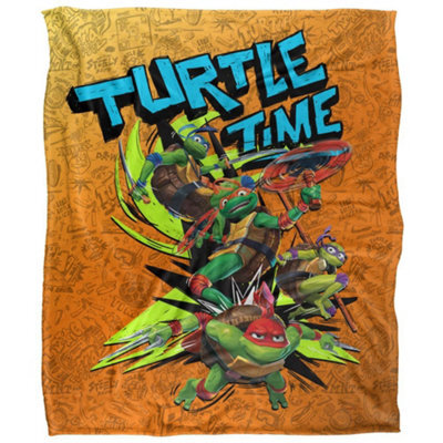 Teenage Mutant Ninja Turtles: Mutant Mayhem Turtle Time Silky Supersoft Blanket Multicoloured (152Cm X 127Cm) - image 1